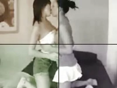 Chick in een blauwe top  zorgt ervoor dat het orale deel vaginaal overslaat